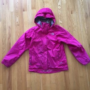 Girls North Face rain jacket